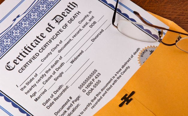 death certificate